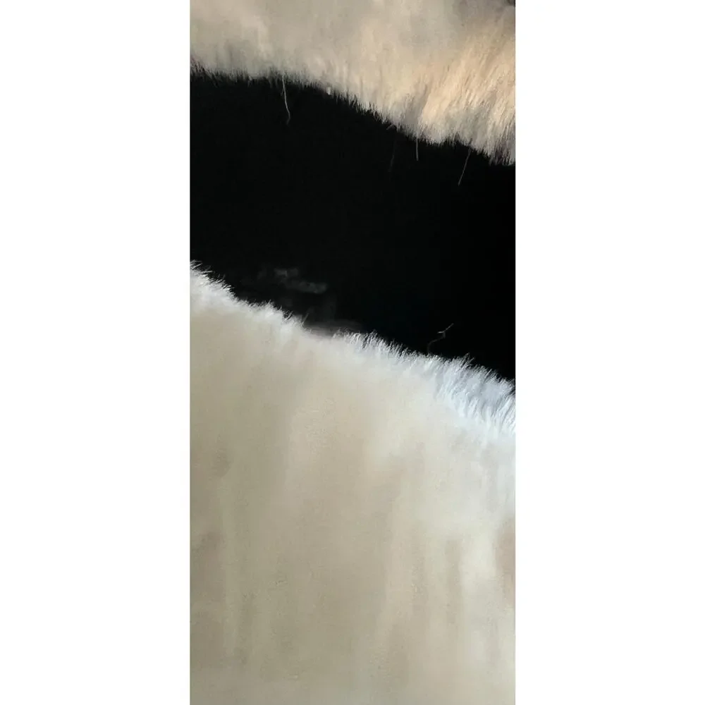 Universal Thread Black Leather Faux Fur Waterproof‎ Ankle Winter Snow Boots 7W